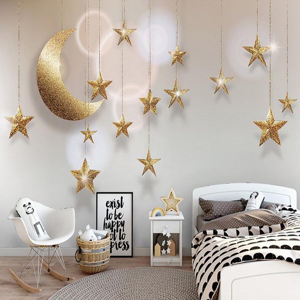 wallpapers 3d wallpaper modern stereo golden stars moon creative mural wall cloth children kids bedroom background for walls 3 d
wallpapers 3d wallpaper modern stereo golden stars moon creative mural wall cloth children kids bedroom background for walls 3 d