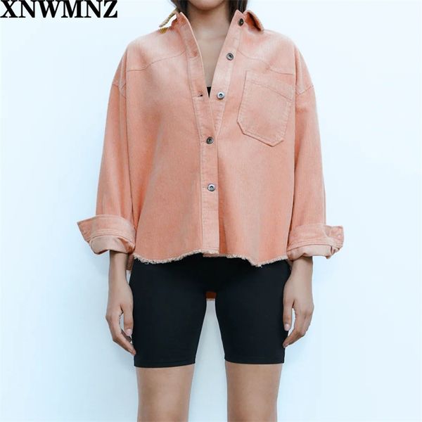 loose women jacket autumn fashion light pink cotton corduroy modern lady casual coat outerwear 210520, Black;brown
loose women jacket autumn fashion light pink cotton corduroy modern lady casual coat outerwear 210520, Black;brown