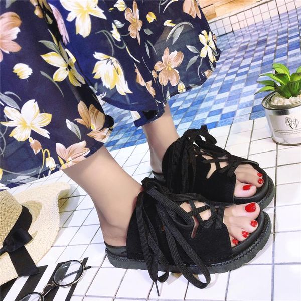 slippers women shoes fashion crossed-tied summer flat soft female sandals outdoor beach slides mujer, Black
slippers women shoes fashion crossed-tied summer flat soft female sandals outdoor beach slides mujer, Black