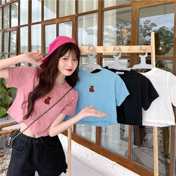 women's t-shirt t-shirts cartoon bear print women summer harajuku shirt casual short sleeve streetwear female, White
women's t-shirt t-shirts cartoon bear print women summer harajuku shirt casual short sleeve streetwear female, White