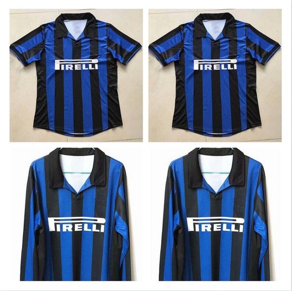 1998 milan ireland retro jersey 1998/1999 home #10 baggio #9 ronaldo soccer shirt long sleeve football uniform sales, Black;yellow
1998 milan ireland retro jersey 1998/1999 home #10 baggio #9 ronaldo soccer shirt long sleeve football uniform sales, Black;yellow