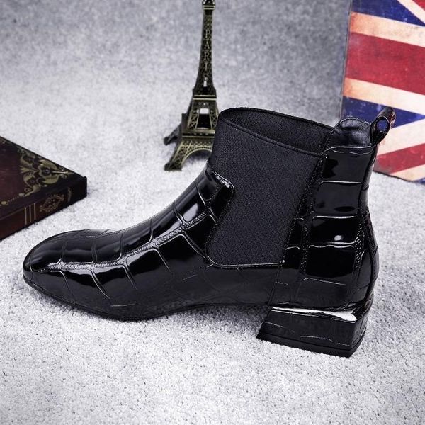 boots 2021 chic women shiny pu leather autumn winter shoes woman spuare toe block heels ankle female botas zapatos mujer, Black
boots 2021 chic women shiny pu leather autumn winter shoes woman spuare toe block heels ankle female botas zapatos mujer, Black