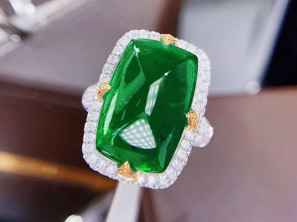 hjy guild emerald ring pure 18k gold jewelry nature green emerald 12.78ct gemstones diamonds female rings for women fine ring, Silver
hjy guild emerald ring pure 18k gold jewelry nature green emerald 12.78ct gemstones diamonds female rings for women fine ring, Silver