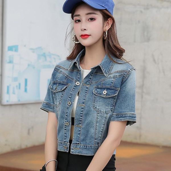 summer all-match small denim shawl jacket women short-sleeved thin short coat women's jackets, Black;brown
summer all-match small denim shawl jacket women short-sleeved thin short coat women's jackets, Black;brown