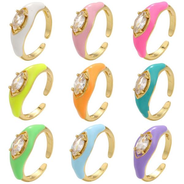 cluster rings zhukou eye women summer dripping oil enamel opening finger creative cz crystal fashion jewelry wholesale vj199, Golden;silver
cluster rings zhukou eye women summer dripping oil enamel opening finger creative cz crystal fashion jewelry wholesale vj199, Golden;silver