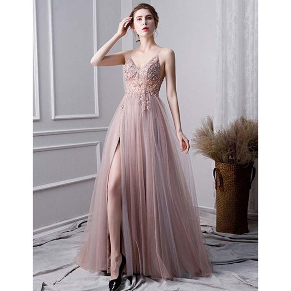 party dresses pink formal a-line split prom 2021 luxury beaded crystal sleeveless spaghetti straps vestido de gala evening gowns, White;black
party dresses pink formal a-line split prom 2021 luxury beaded crystal sleeveless spaghetti straps vestido de gala evening gowns, White;black
