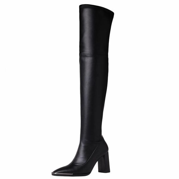boots luxury nightclub over-the-knee high-women's autumn and winter pointed toe plus velvet lining stretch knight, Black
boots luxury nightclub over-the-knee high-women's autumn and winter pointed toe plus velvet lining stretch knight, Black
