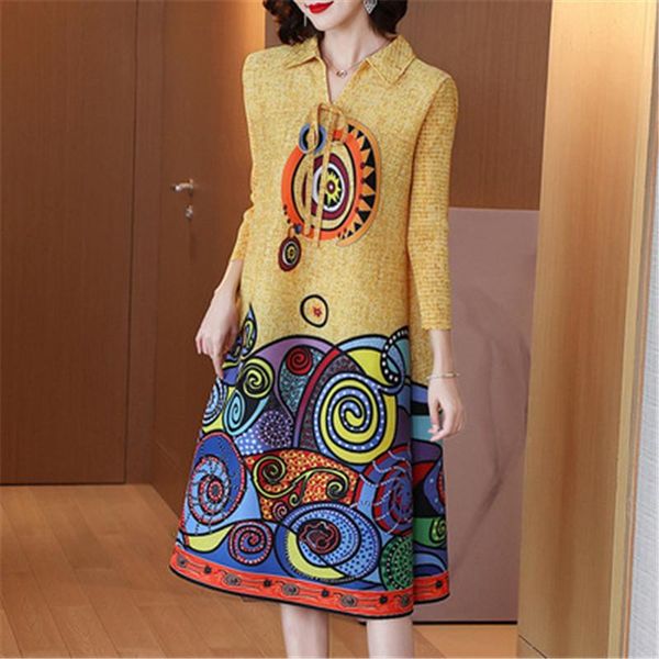 casual dresses miyake pleated dress 2021 women's autumn fashion and comfortable retro printed loose plus size women clothing, Black;gray
casual dresses miyake pleated dress 2021 women's autumn fashion and comfortable retro printed loose plus size women clothing, Black;gray