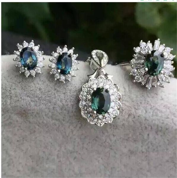 bracelet, earrings & necklace natural sapphire jewelry set real 925 sterling silver 1pc pendant,1pc ring ,2pcs earring, Black
bracelet, earrings & necklace natural sapphire jewelry set real 925 sterling silver 1pc pendant,1pc ring ,2pcs earring, Black