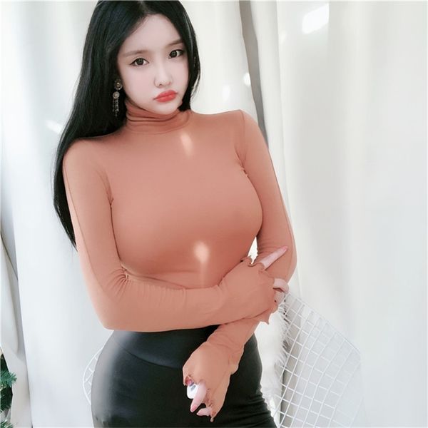 spring lady black solid red turtleneck slim fit tee women highstreet casual long sleeve tshirt female girl t shirt 210423, White
spring lady black solid red turtleneck slim fit tee women highstreet casual long sleeve tshirt female girl t shirt 210423, White