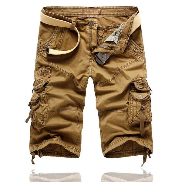 men's shorts military tactical men multi-pocket washed overalls loose cotton pants male cargo for trousers, White;black
men's shorts military tactical men multi-pocket washed overalls loose cotton pants male cargo for trousers, White;black
