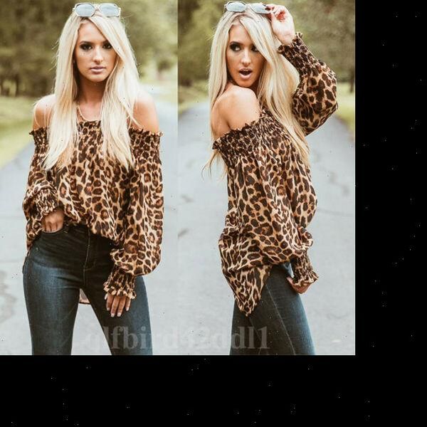 women shirt leopard print long sleeve off shoulder blouses woman party club blouse ladies summer casual female clothes, White
women shirt leopard print long sleeve off shoulder blouses woman party club blouse ladies summer casual female clothes, White