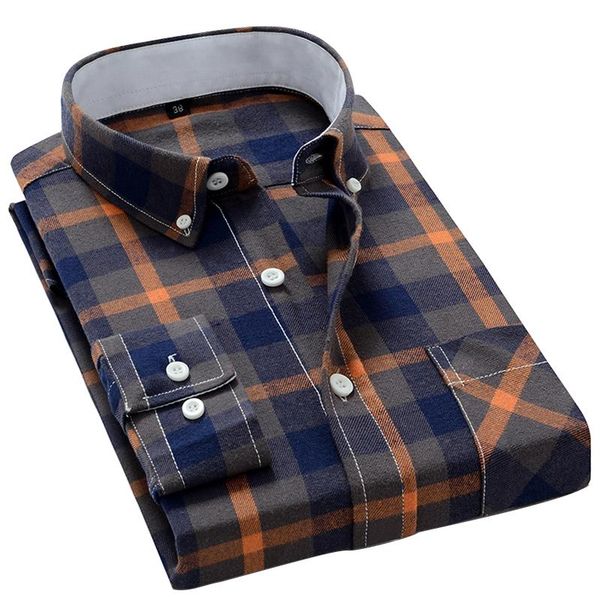 men's casual shirts aoliwen brand men 100% cotton comfortable plaid long sleeve for spring oxford pocket slim shirt, White;black
men's casual shirts aoliwen brand men 100% cotton comfortable plaid long sleeve for spring oxford pocket slim shirt, White;black