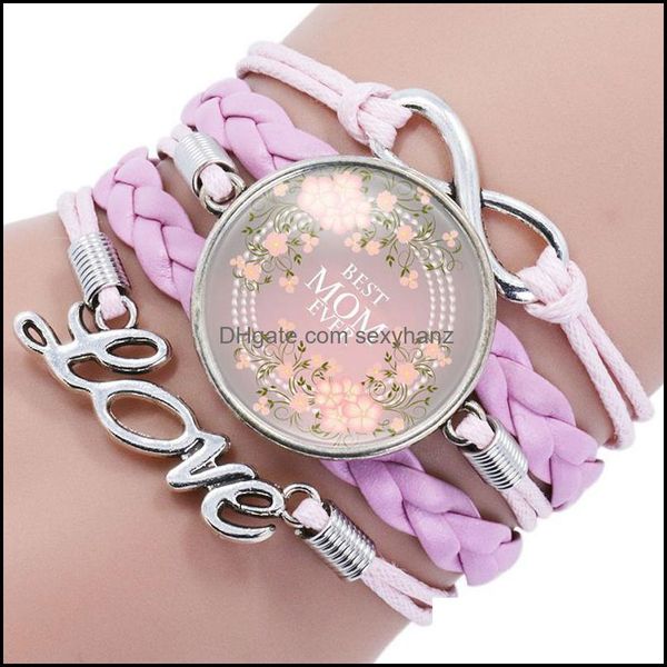 charm bracelets jewelry mom ever for women letter glass cabochon braided leather rope chains bangle fashion mother gift drop delivery 2021 x, Golden;silver
charm bracelets jewelry mom ever for women letter glass cabochon braided leather rope chains bangle fashion mother gift drop delivery 2021 x, Golden;silver