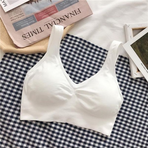 women's tanks & camis autumn clothing back underwear no steel ring sports text, White
women's tanks & camis autumn clothing back underwear no steel ring sports text, White