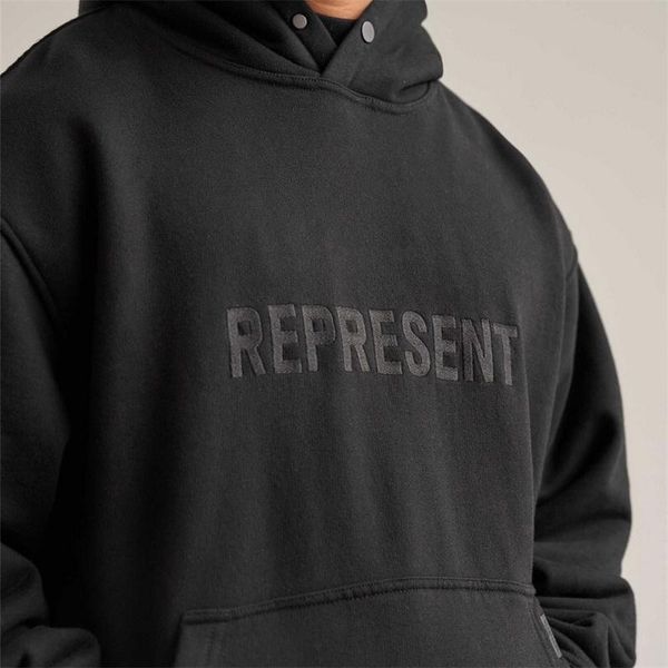 men's hoodies & sweatshirts represent embroidery logo hoodie men women 1:1 vintage metal overhead pullovers, Black
men's hoodies & sweatshirts represent embroidery logo hoodie men women 1:1 vintage metal overhead pullovers, Black