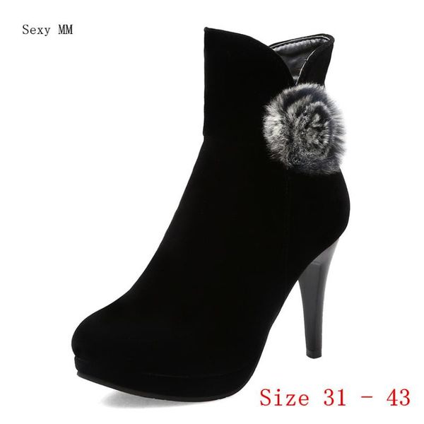 spring autumn high heel shoes women ankle boots platform woman short small plus size 31 32 33 - 40 41 42 43, Black
spring autumn high heel shoes women ankle boots platform woman short small plus size 31 32 33 - 40 41 42 43, Black