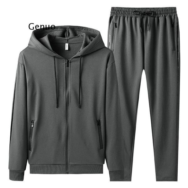 men's tracksuits set streetwear spring men tracksuit 2021 casual hoodies sportswear mens two pieces zipper jacket+pants sports suit, Gray
men's tracksuits set streetwear spring men tracksuit 2021 casual hoodies sportswear mens two pieces zipper jacket+pants sports suit, Gray