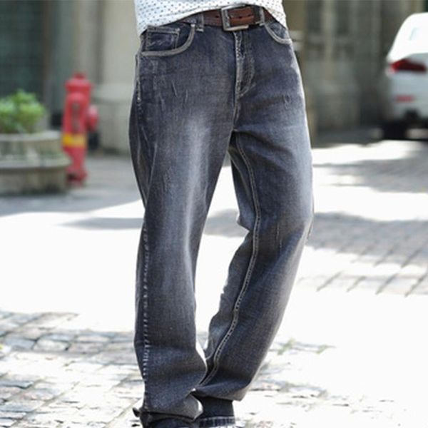 men's jeans retro loose straight summer ultra-thin plus size fat youth trousers, Blue
men's jeans retro loose straight summer ultra-thin plus size fat youth trousers, Blue