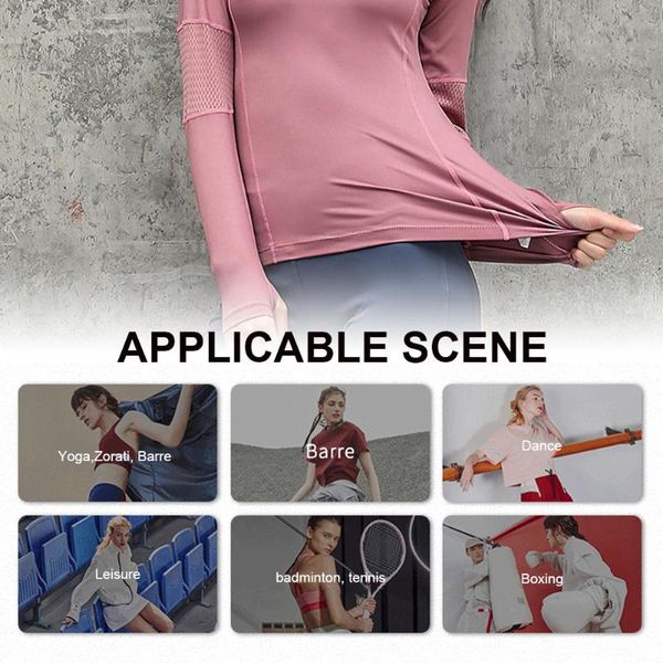 yoga outfit women's long sleeve workout quick dry breathable mesh shirts slim fit sportswear gym fitness athletic
yoga outfit women's long sleeve workout quick dry breathable mesh shirts slim fit sportswear gym fitness athletic
