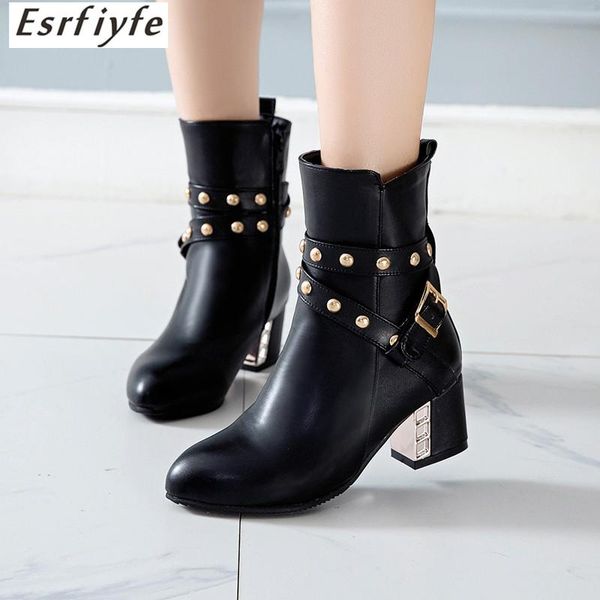 boots esrfiyfe winter women ankle western 5.5cm thick high heels zipper casual shoes woman large size 48, Black
boots esrfiyfe winter women ankle western 5.5cm thick high heels zipper casual shoes woman large size 48, Black