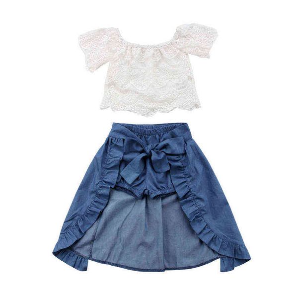 lioraitiin new fashion summer girl clothe set kid lace off-shoulder t-shirt pants princess skirt party outfits clothes g220217, White
lioraitiin new fashion summer girl clothe set kid lace off-shoulder t-shirt pants princess skirt party outfits clothes g220217, White