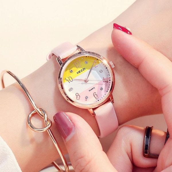 wristwatches women watches simple leather quartz wristwatch luxury crystal color matching wrist watch elegant ladies female clock, Slivery;brown
wristwatches women watches simple leather quartz wristwatch luxury crystal color matching wrist watch elegant ladies female clock, Slivery;brown
