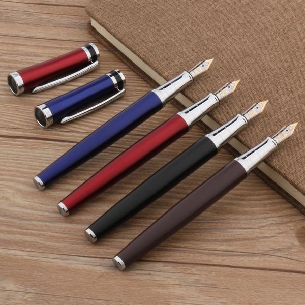 fountain pens luxury 3035 matte pen frosted color red silver classic calligraphy ink stationery student office school supplies
fountain pens luxury 3035 matte pen frosted color red silver classic calligraphy ink stationery student office school supplies