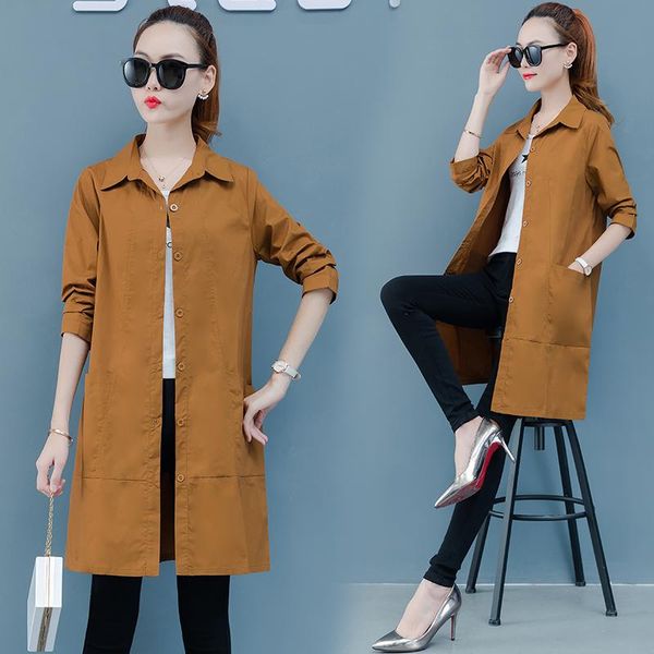 autumn long trench coat for women fashion womens coats korean clothes fall 2021 clothing woman sleeve women's, Tan;black
autumn long trench coat for women fashion womens coats korean clothes fall 2021 clothing woman sleeve women's, Tan;black