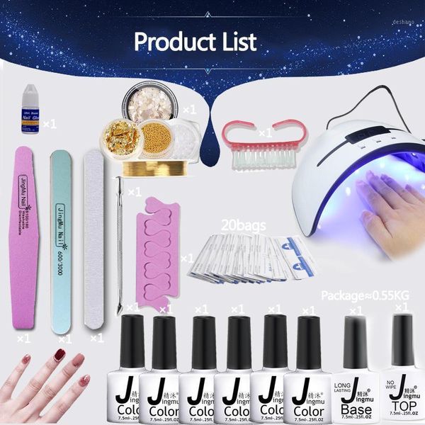 nail set 36w uv led lamp for manicure 6pcs gel polish kit soak off varnish art dryer machine tools kits1
nail set 36w uv led lamp for manicure 6pcs gel polish kit soak off varnish art dryer machine tools kits1
