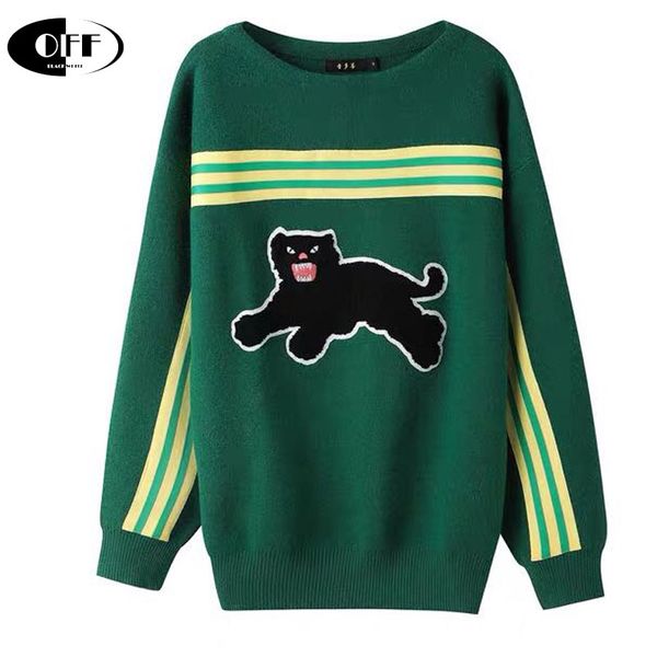 celebrity autumn winter sweaters stripe cartoon cat long sleeve loose lady pullovers casual man and wwomen knitted female, White;black
celebrity autumn winter sweaters stripe cartoon cat long sleeve loose lady pullovers casual man and wwomen knitted female, White;black