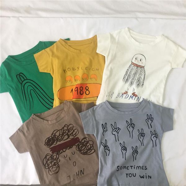 brand short sleeve t shirt for boys and girls kids summer choses print tee children baby clothing, Blue
brand short sleeve t shirt for boys and girls kids summer choses print tee children baby clothing, Blue