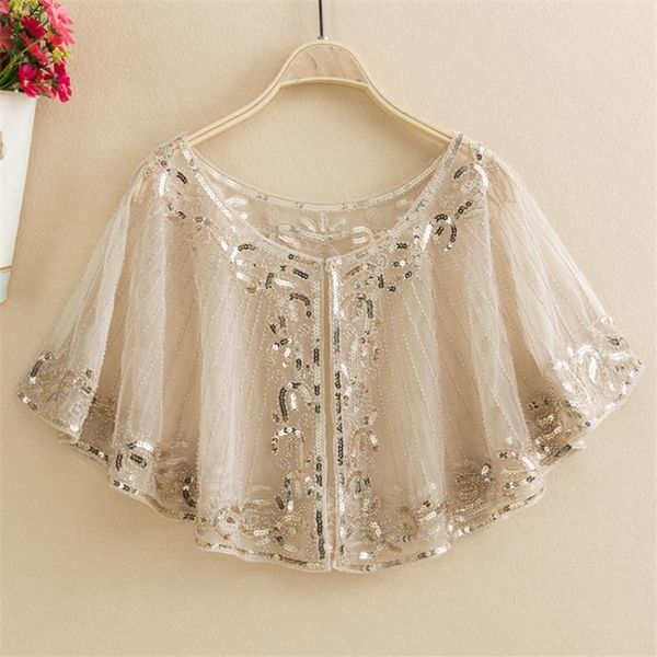 women's jackets elegant women short lace shawl capes europe and america lady sequins wrap bolero accessories coat princess outwear 143, Black;brown
women's jackets elegant women short lace shawl capes europe and america lady sequins wrap bolero accessories coat princess outwear 143, Black;brown