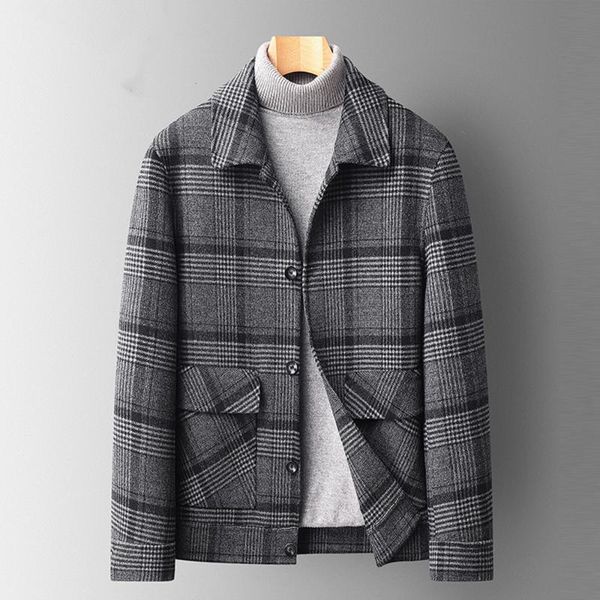 men's jackets fashion men wool & blends mens casual trench coat leisure overcoat male plaid jacket coats grey high quality, Black;brown
men's jackets fashion men wool & blends mens casual trench coat leisure overcoat male plaid jacket coats grey high quality, Black;brown
