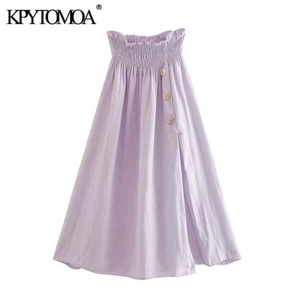 women chic fashion with buttons pleated midi skirt vintage high elastic waist side slit female skirts faldas mujer 210420, Black
women chic fashion with buttons pleated midi skirt vintage high elastic waist side slit female skirts faldas mujer 210420, Black