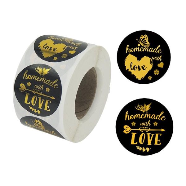 gift wrap 500pcs handmade with love stickers 2 patterns bronzing seal label for baking envelope stationery sticker
gift wrap 500pcs handmade with love stickers 2 patterns bronzing seal label for baking envelope stationery sticker