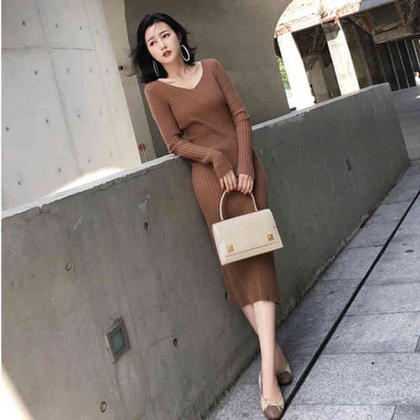 genayooa v neck bodycon knitted size xl solid mid calf sweater dress women long sleeve vestidos 210417, Black;gray
genayooa v neck bodycon knitted size xl solid mid calf sweater dress women long sleeve vestidos 210417, Black;gray