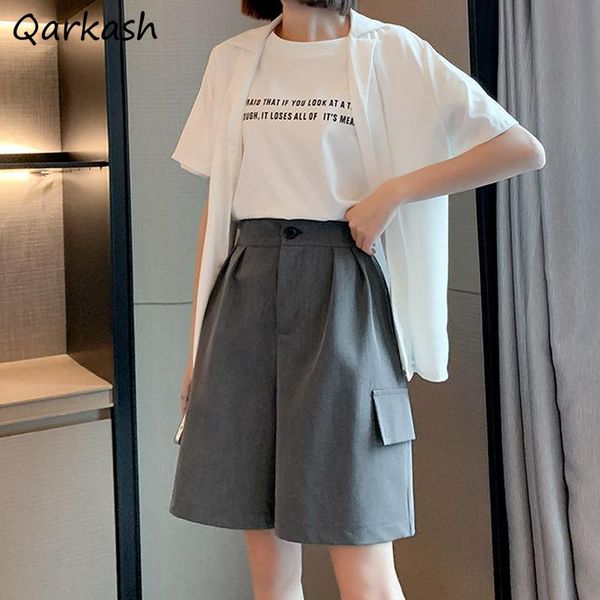 women's shorts women elegant simple solid color office ladies high waist side pockets trendy england style folds female buttons leisure, White;black
women's shorts women elegant simple solid color office ladies high waist side pockets trendy england style folds female buttons leisure, White;black