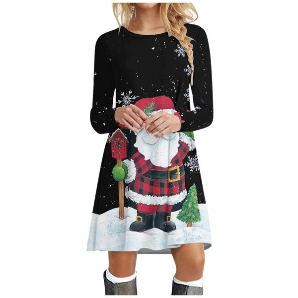 casual dresses christmas dress women 2021 fashion reindeer santa print winter long sleeve o-neck robe t shirt loose plus size, Black;gray
casual dresses christmas dress women 2021 fashion reindeer santa print winter long sleeve o-neck robe t shirt loose plus size, Black;gray