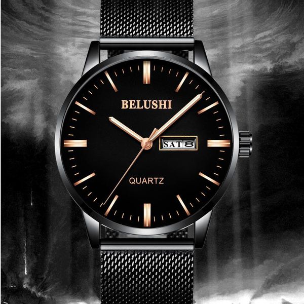 wristwatches belushi watch men 2021 fashion luxury business casual mesh band quartz wristwatch male clock saat date week display mens watche, Slivery;brown
wristwatches belushi watch men 2021 fashion luxury business casual mesh band quartz wristwatch male clock saat date week display mens watche, Slivery;brown