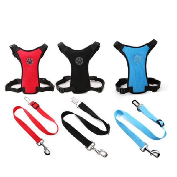 dog collars & leashes pet harness collar harnesses leash vest with car connector strap set for large medium small dogs husky supplies
dog collars & leashes pet harness collar harnesses leash vest with car connector strap set for large medium small dogs husky supplies
