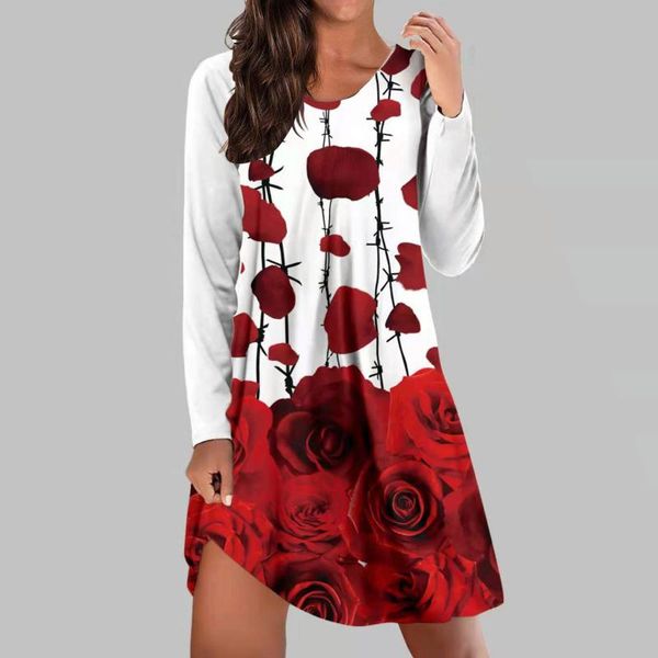 casual dresses women floral party dress graffiti printed long sleeve round neck tee shirt oversized pullover sundress vestidos, Black;gray
casual dresses women floral party dress graffiti printed long sleeve round neck tee shirt oversized pullover sundress vestidos, Black;gray