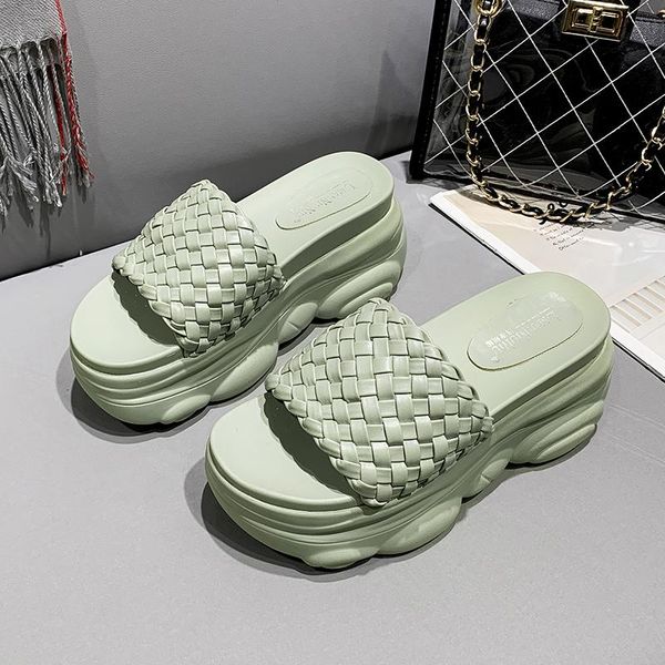 slippers women platform chunky weave designers white yellow sandals wedges shoes woman ladies outside casual beach slides summer, Black
slippers women platform chunky weave designers white yellow sandals wedges shoes woman ladies outside casual beach slides summer, Black
