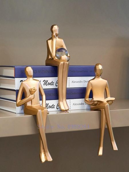 decorative objects & figurines creativity resin abstract character sculpture golden people modern home decoration accessories miniature crys
decorative objects & figurines creativity resin abstract character sculpture golden people modern home decoration accessories miniature crys