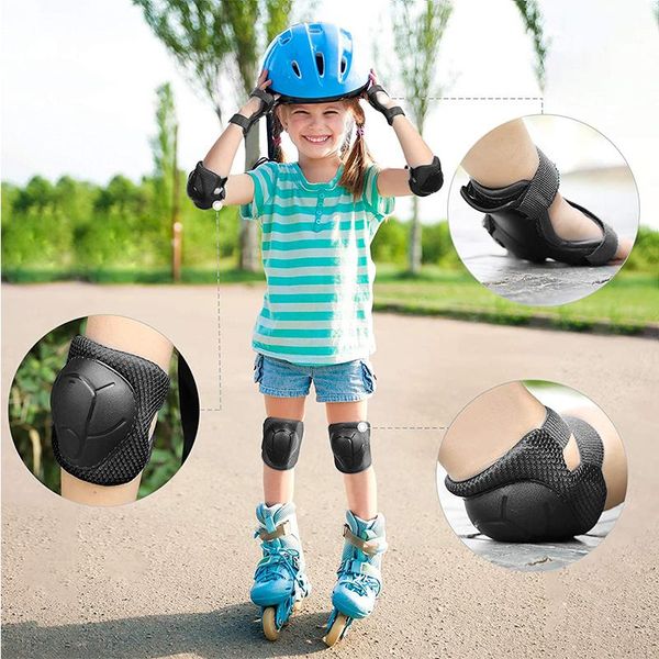 elbow & knee pads kids teenagers sports protective gear and 6 in 1 set with wrist guard for cycling skating scooter protect, Black;gray
elbow & knee pads kids teenagers sports protective gear and 6 in 1 set with wrist guard for cycling skating scooter protect, Black;gray