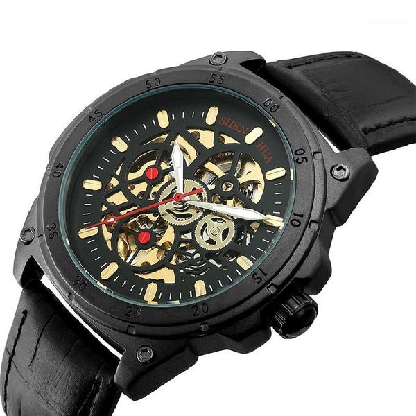 leather mechanical watch men automatic steampunk mens skeleton watches bronze transparent vintage wristwatch male mw001 wristwatches, Slivery;brown
leather mechanical watch men automatic steampunk mens skeleton watches bronze transparent vintage wristwatch male mw001 wristwatches, Slivery;brown