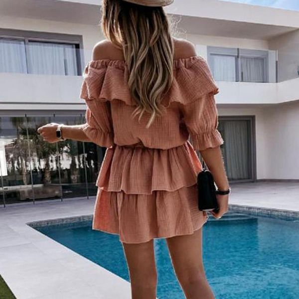 women's swimwear women dress off shoulder short sleeves solid color ruffle v neck tie-up summer mini for party dresses 2021, White;black
women's swimwear women dress off shoulder short sleeves solid color ruffle v neck tie-up summer mini for party dresses 2021, White;black