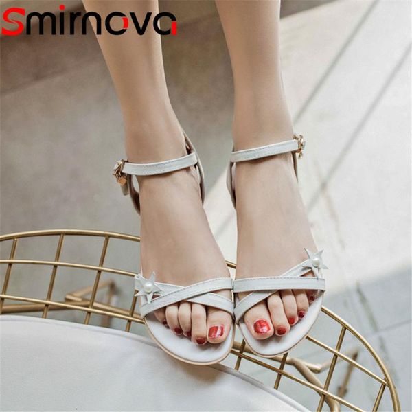 smirnova black white fashion summer shoes woman flat with buckle sandals women genuine leather plus size 33-46
smirnova black white fashion summer shoes woman flat with buckle sandals women genuine leather plus size 33-46