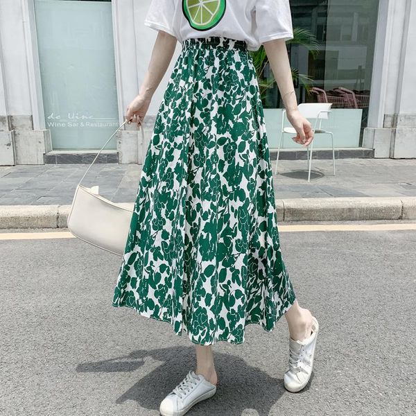 skirts 2021 arrival summer korean style women loose casual elastic waist mid-calf skirt high print a-line long b492, Black
skirts 2021 arrival summer korean style women loose casual elastic waist mid-calf skirt high print a-line long b492, Black
