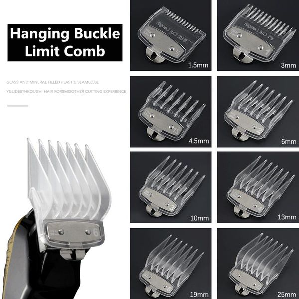 hair brushes 8pcs/set universal transparent hanging buckle electric clipper limit comb oil head style with box 1.5-25mm y0511, Silver
hair brushes 8pcs/set universal transparent hanging buckle electric clipper limit comb oil head style with box 1.5-25mm y0511, Silver